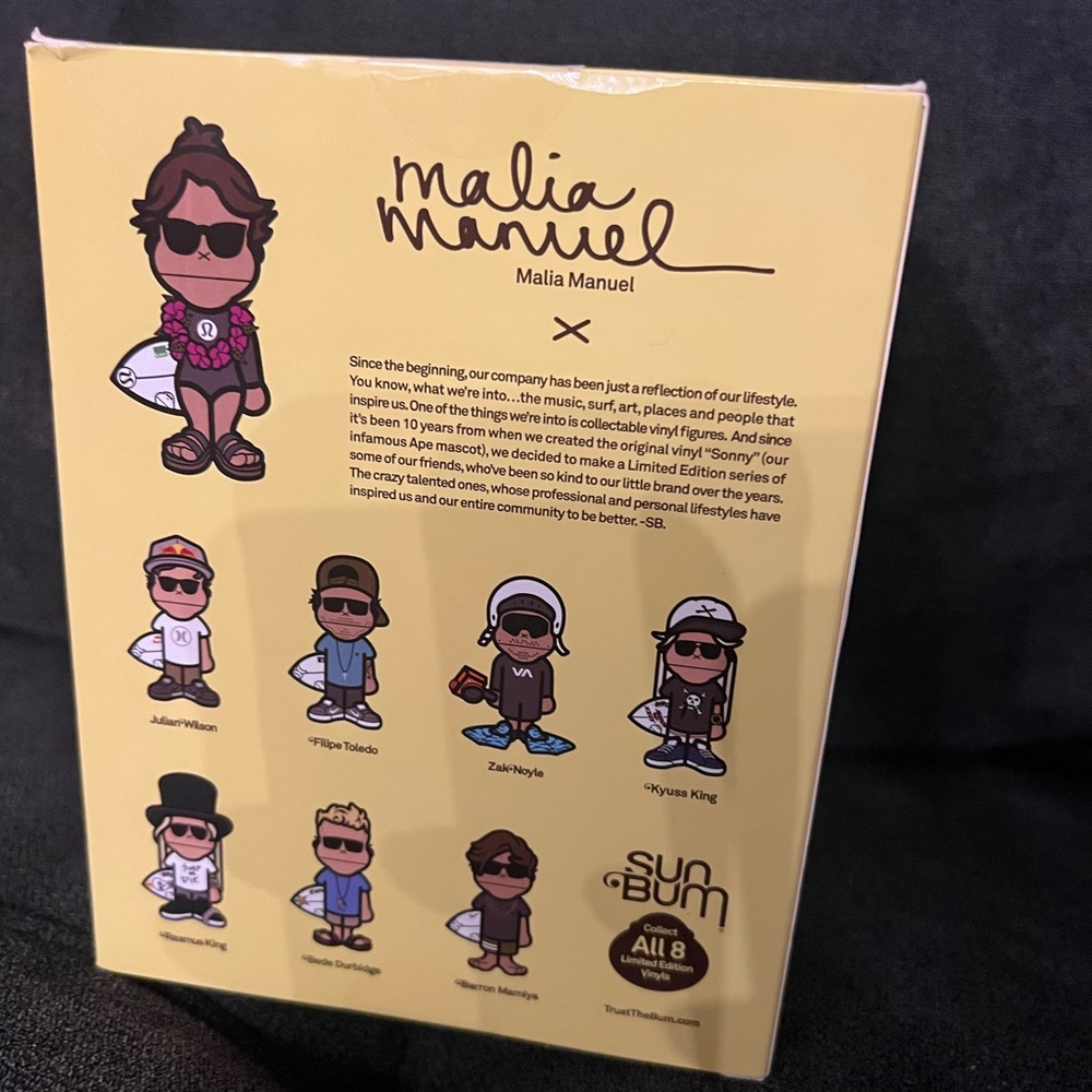 Sun Bum figure Malia Manuel